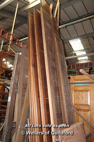 *LARGE QUANTITY OF PITCH PINE PEW BACKS