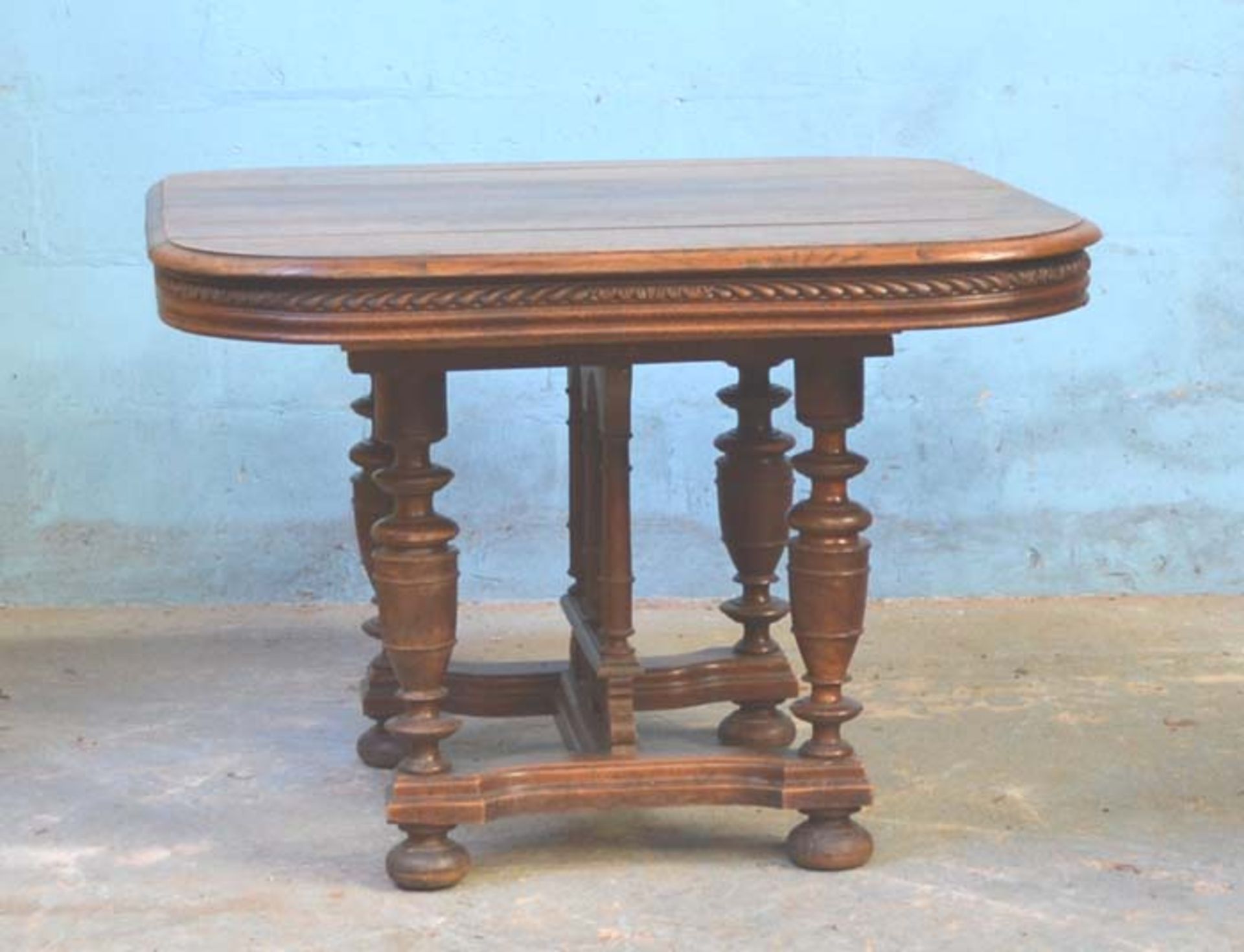 *OAK HENRI II STYLE TABLE. CIRCA 1900 - Image 3 of 4