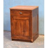 *VINTAGE 1920S LABORATORY CUPBOARD UNIT WITH TEAK TOP. 630MM ( 24.75" ) WIDE X 910MM ( 35.75" ) HIGH
