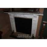 *WHITE MARBLE FIRE SURROUND [0]