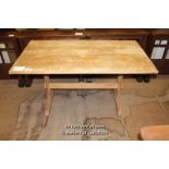 *SMALL STRIPPED PINE REFECTORY TABLE