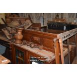 *COLLECTION OF MIXED FLEMISH CARVED FURNITURE SECTIONS, COMPONENTS, PIECES ETC.