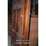 *PAIR OF HEAVY OAK DOORS