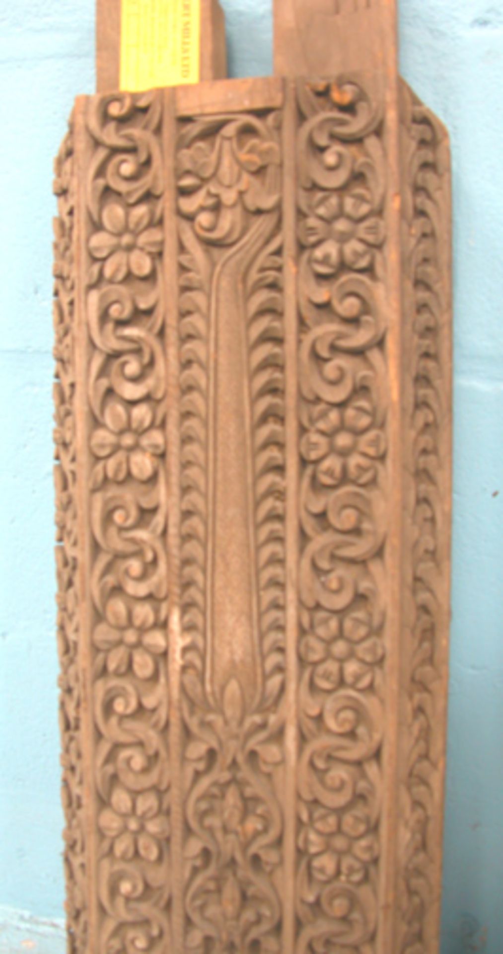 *TEAK CARVED FRIEZE, EARLY 1900 [0] - Image 5 of 11