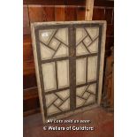 *NINETEENTH CENTURY FRENCH WINDOW SHUTTERS IN FRAME