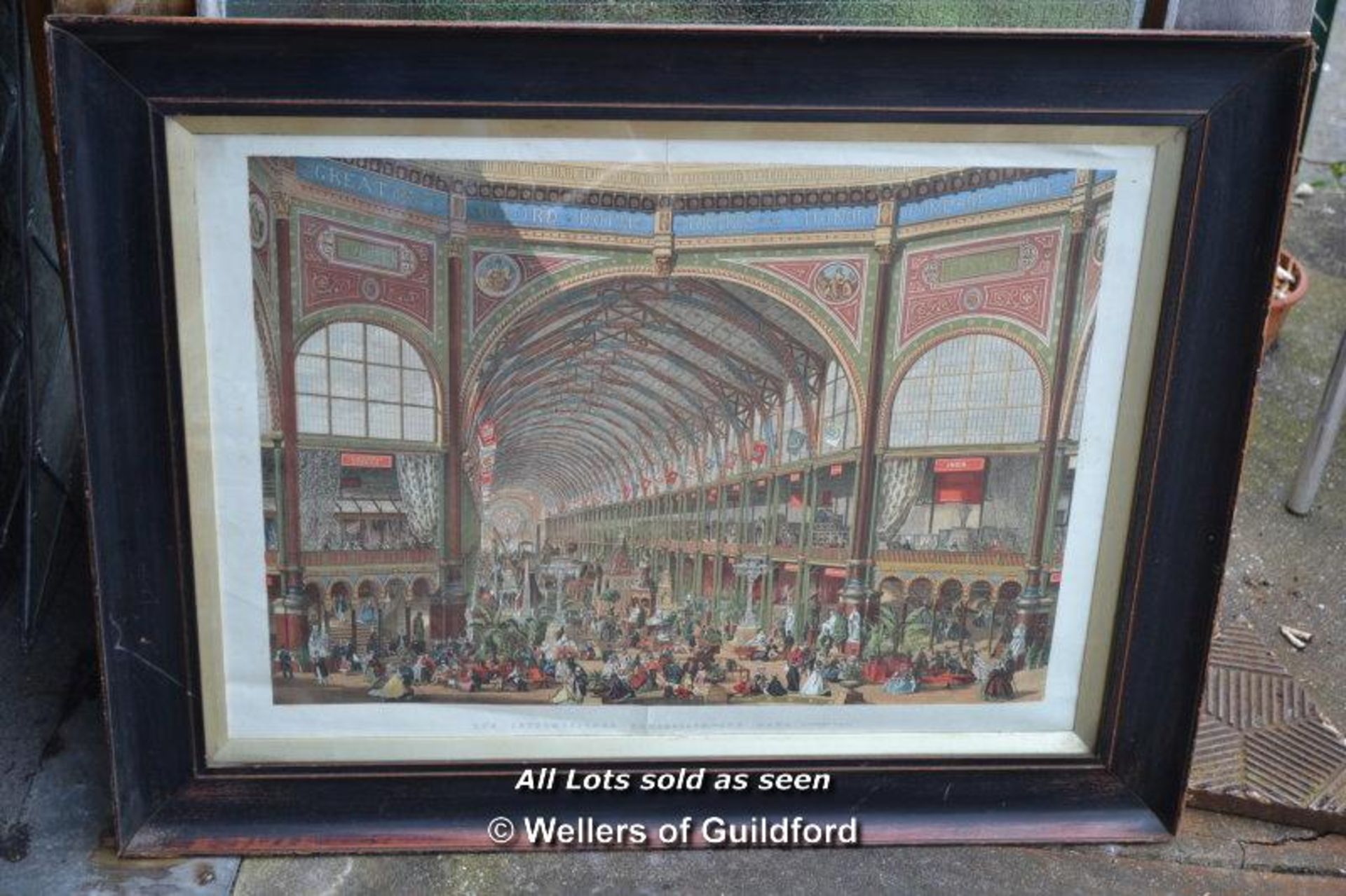 *VICTORIAN FRAMED PRINT OF THE INTERNATIONAL EXHIBITION