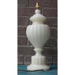 *MARBLE TABLE LAMP, RECENTLY REWIRED. HEIGHT 450MM (17.75IN) X DIAMETER 160MM (6.25IN) MAX [0]