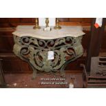 *MARBLE TOPPED CONSOLE TABLE [0]