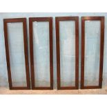 *SET OF FOUR EIGHTEENTH CENTURY CUBAN MAHOGANY ALCOVE DOORS