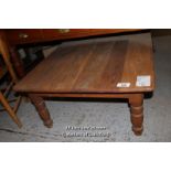 *OAK COFFEE TABLE. 860MM ( 34" ) WIDE X 420MM ( 16.5" ) HIGH X 1000MM ( 34" ) DEEP [0]