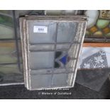 *SET OF FIVE LEADED LIGHT GLASS PANELS