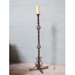 *WROUGHT IRON CANDLE STAND, EARLY 1900S. HEIGHT 160MM X DIAMETER 590MM