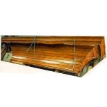 *12FT ANTIQUE PITCH PINE CANOPY, LATE 1800S. 780MM (30IN) HIGH X 3700MM (145IN) WIDE X 750MM (
