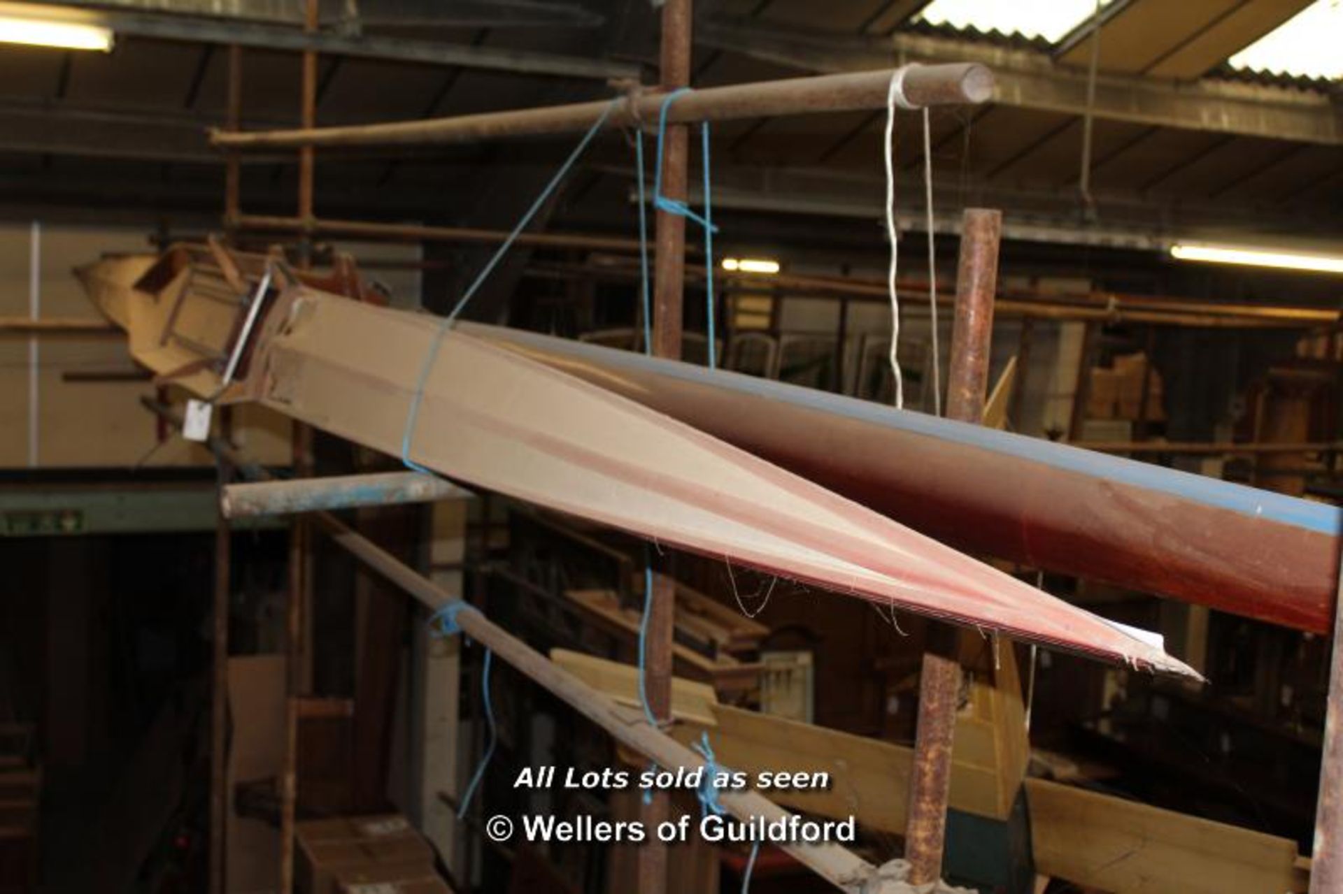 *PAIR OF WOODEN SCULLING BOATS - Image 12 of 15