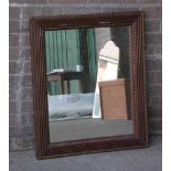 *EDWARDIAN MIRROR. HEIGHT 775MM (30.5IN) X WIDTH 650MM (25.5IN) X DEPTH 40MM (1.5IN) [0]