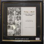 Boxing Interest - Muhammad Ali And Sir Henry Cooper, A Signed Framed Picture And Menu From A Charity