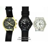 *Three Gentlemen'S Wristwatches, Casio, Gianello, Lorus (No Straps) [126-09/03]