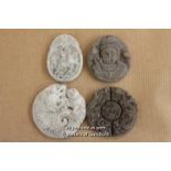 Four Chinese Hardstone Pendants