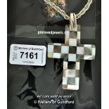 *Mother Of Pearl Large Cross Pendant [LQD123]