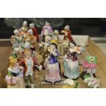 Eleven Late 19th/Early 20th Century Figurines And A Miniature Jug.