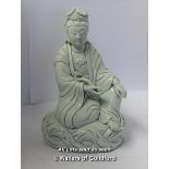 A Chinese Blanc-De-Chine Figure Of A Seated Goddess Holding A Sceptre, 24cm.
