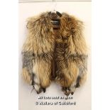 *Real Fox Fur Womans Manzari Vest Coat Size S - M [LQD 117]