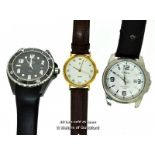 *Three Wristwatches, Including Casio (Pin Missing From Strap), Rotary (Pin Missing From Strap) [