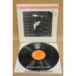 *David Bowie Station To Station Vinyl- Rca Records, Apl1 1327 B, 1976 [LQD123]