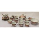 Spode Part Tea/Dinner Service, Pattern No 868, Worn, With A Lot Of Damage, Comprising 6 Teacups,
