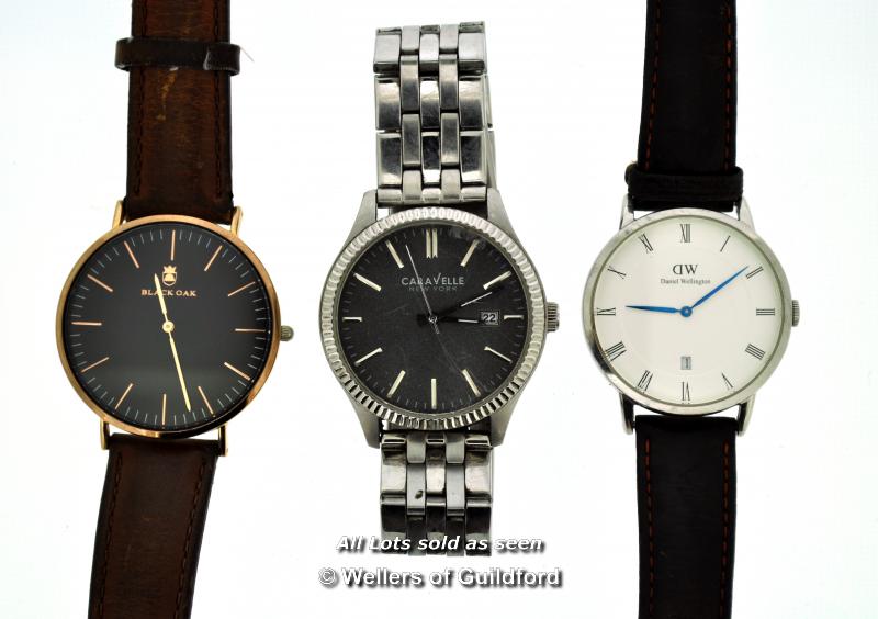 *Three Wristwatches, Daniel Wellington, Black Oak, Caravelle