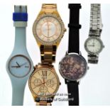 *Five Ladies' Wristwatches, Ice, Two Regal, Charlotte Raffaelli, Jetset