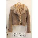 *Genel Toscana Shearling Jacket Genuine - Size 10 [LQD 117]