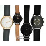 *Four Wristwatches, Olivia Burton, Guess, Bijou Brigitte, Geneva [380-16/03]