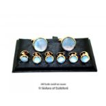 *Pair Of Hawson Mother Of Pearl Cufflinks And Dress Studs, Boxed [LQD123]