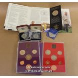 Presentation Sets Of British Decimal Coins.