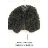 *Women'S Jacket By Nardaler Collection Black Ostrich Feather Jacket [LQD 117]