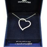 Swarovski Crystal Heart Necklace, Boxed