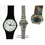 *Three Swatch Wristwatches