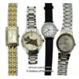 *Four Ladies' Wristwatches, Radley, Citizen, Two Timex