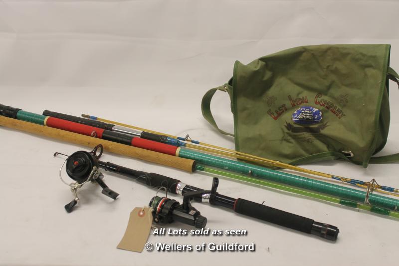 Fishing Tackle Comprising A Telescopic Rod With Silstar Ex2225 Reel, Two Further Rods, Fishing