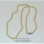 Graduated Pearl Necklace, 5.8mm To 3.1mm, Length 42cm