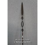 *African Tutsi Tribe Dancing / Ceremonial Spear Early 20th Century [LQD123]