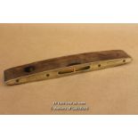 *Vintage J Rabone & Sons No 1626 Mahogany Brass Spirit Level [LQD123]