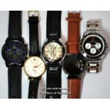*Bag Of Five Gentlemen'S Wristwatches, Including Tommy Hilfiger