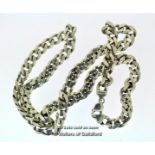 *Chunky Silver Chain, Length 82cm, Weight 163 Grams [546-02/03]