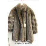 Brown Fur Swing Coat