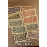 Ten Chinese Bank Notes