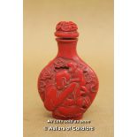 A Chinese Red Snuff Bottle