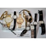 *Bag Of Twelve Ladies' Wristwatches, Including Seiko, Sekonda, Timex, And Two Boxed