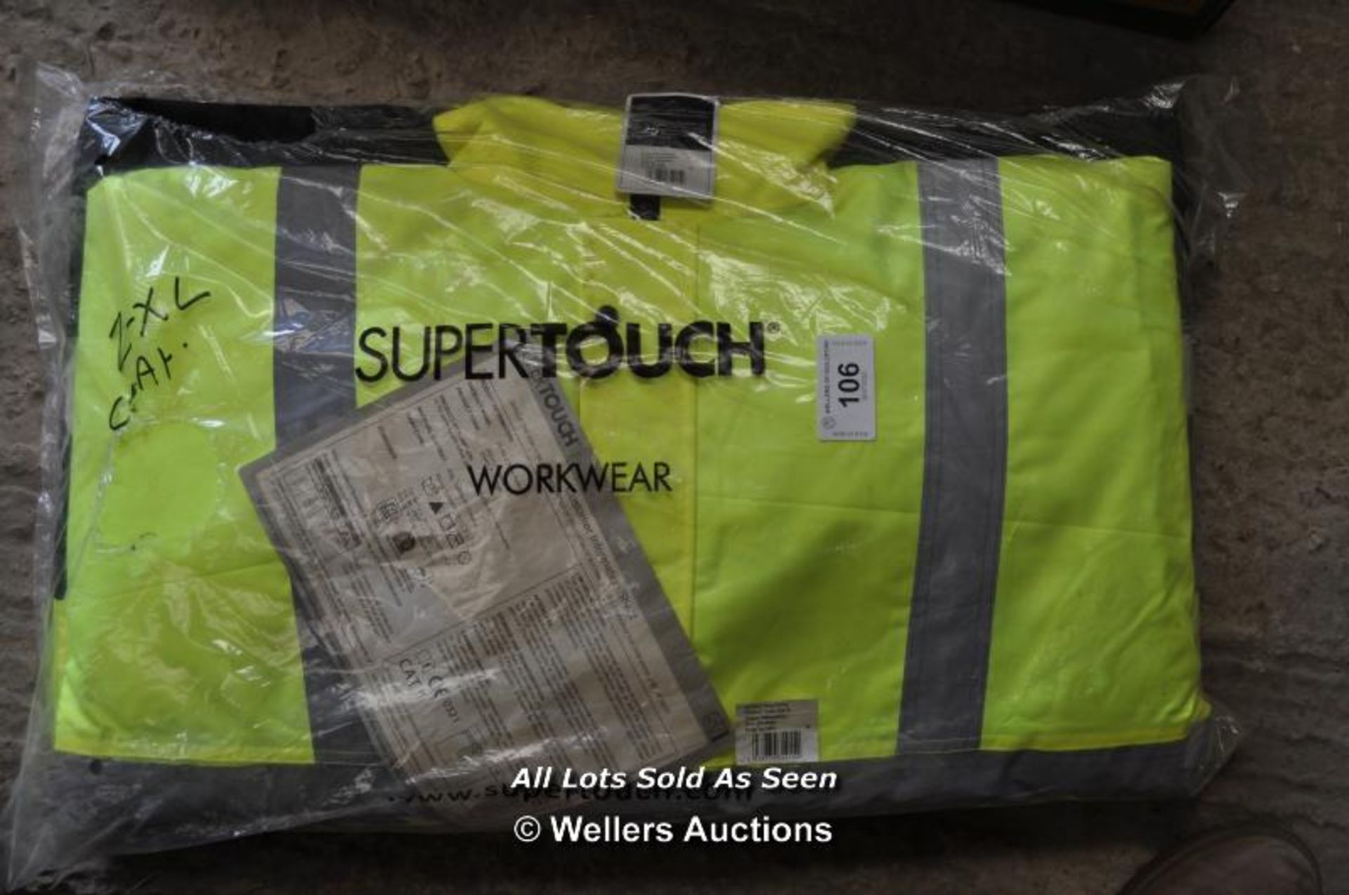 NEW SUPERTOUCH WORKWEAR HI-VIS COAT - XXL